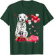 Funny Dalmatian Rose Heart Happy Valentine Day Dog Mom Women Kids T-Shirt - T-Shirt | Forest