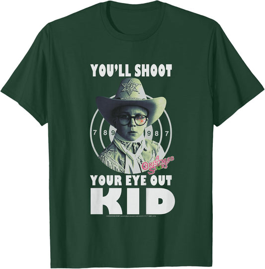 Kids A Christmas Story Ralphie You'll Shoot Your Eye Out Kid T-Shirt - T-Shirt | Forest