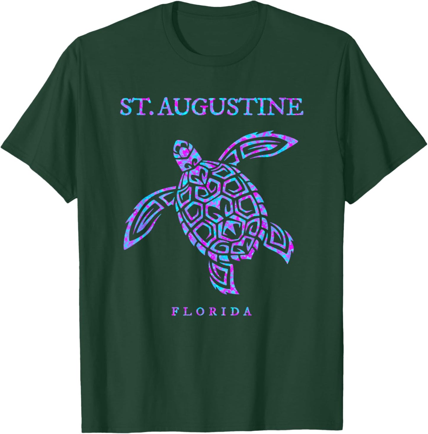 St. Augustine Florida Sea Turtle Beach Vacation Souvenir T-Shirt - T-Shirt | Forest
