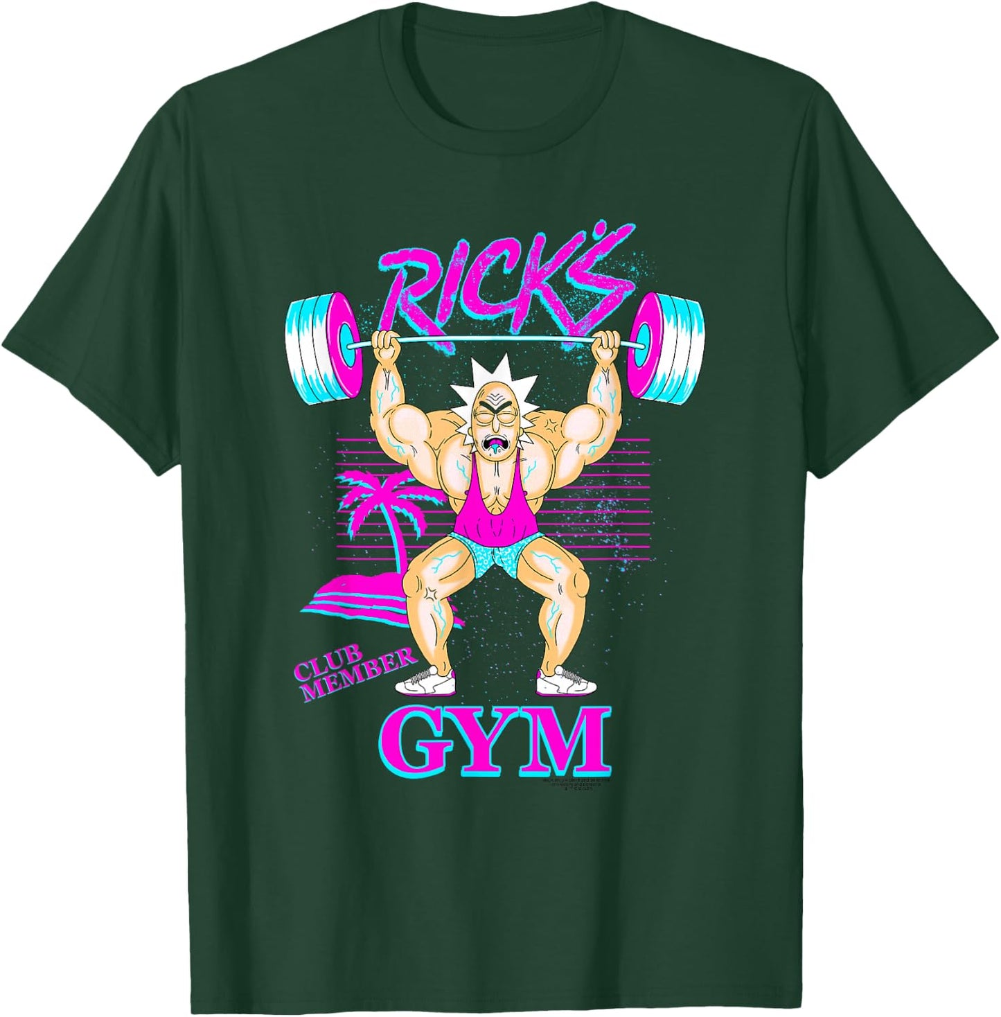 Rick and Morty Rick's Gym T-Shirt - T-Shirt | Forest