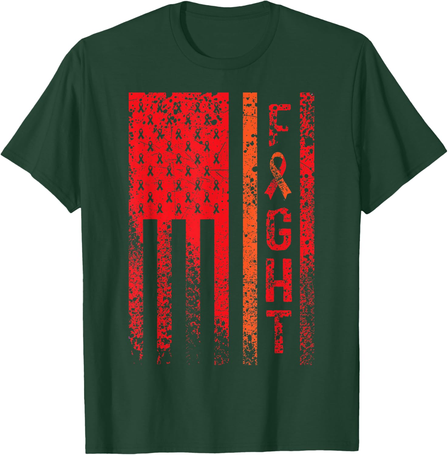 Fight Myelofibrosis Awareness T-Shirt - T-Shirt | Forest