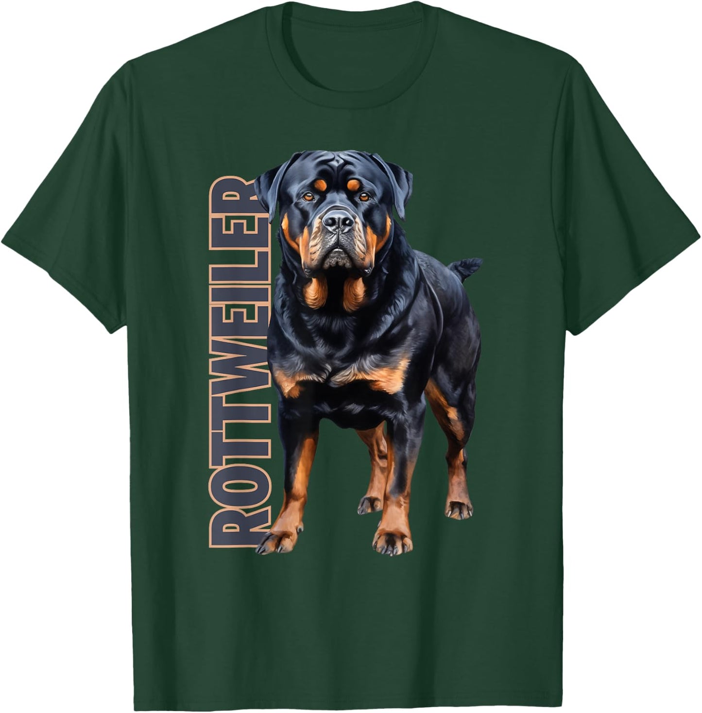 Rottweiler Watercolor T-Shirt - T-Shirt | Forest