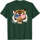 American Tiger 4th of July US Patriotic Pride Kids Men T-Shirt - T-Shirt | Forest