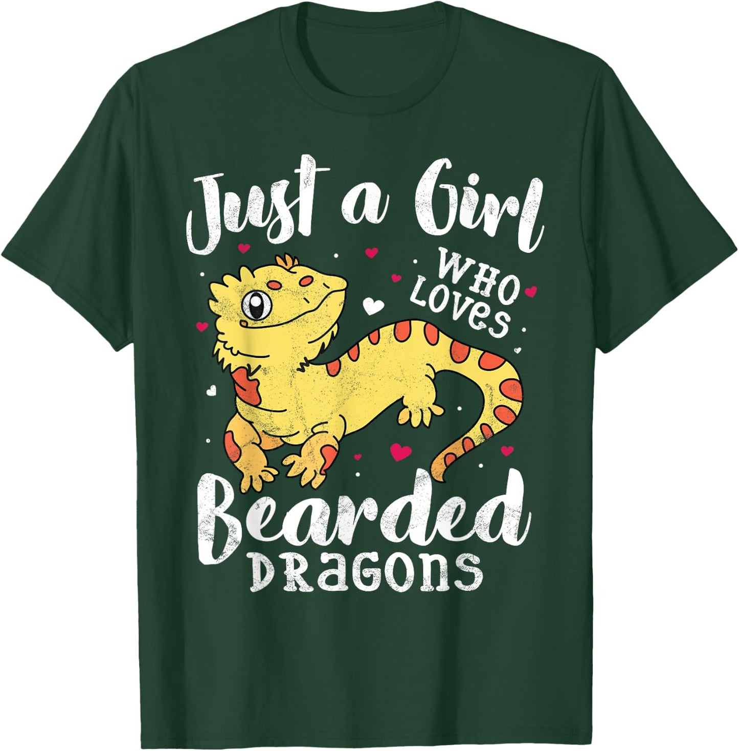 Just a girl, the bearded dragon women's children's mum T-Shirt - T-Shirt | Forest