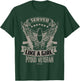Female Veteran Served Like a Girl T-Shirt - T-Shirt | Forest