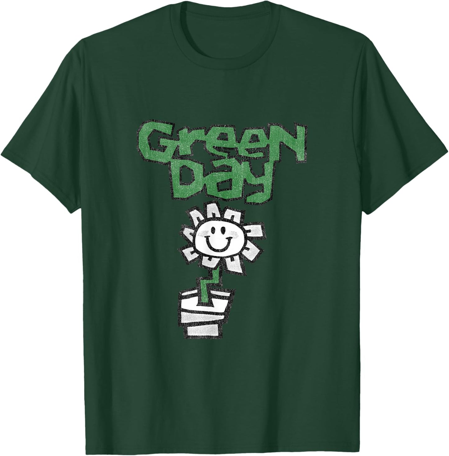 Green Day Flower Pot T-Shirt - T-Shirt | Forest