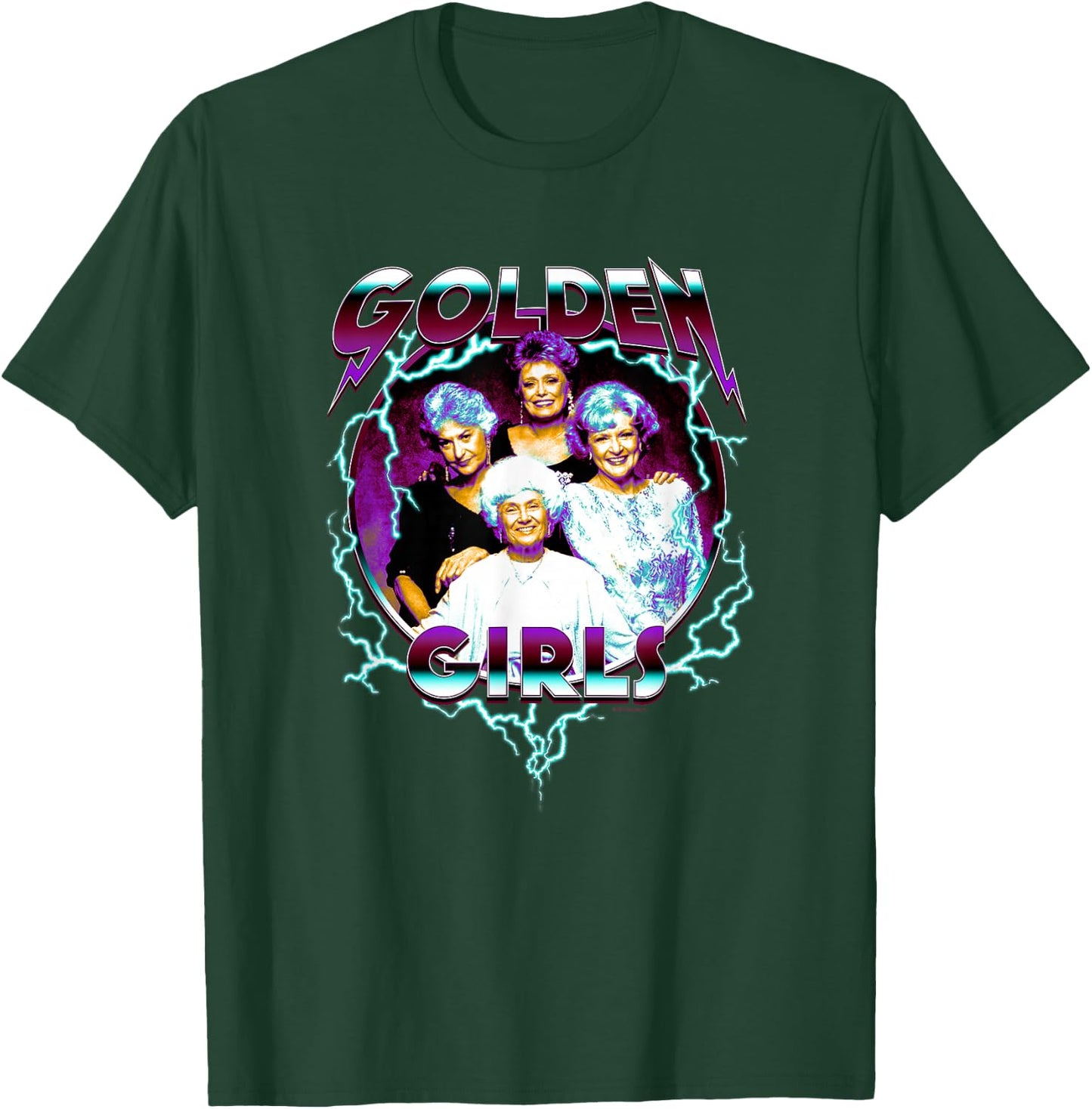 The Golden Girls Iconic 80s Metal Vibes Group Shot Portrait T-Shirt - T-Shirt | Forest