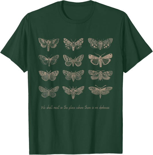 Dark Academia Aesthetic Cottagecore Goblincore Butterfly T-Shirt - T-Shirt | Forest