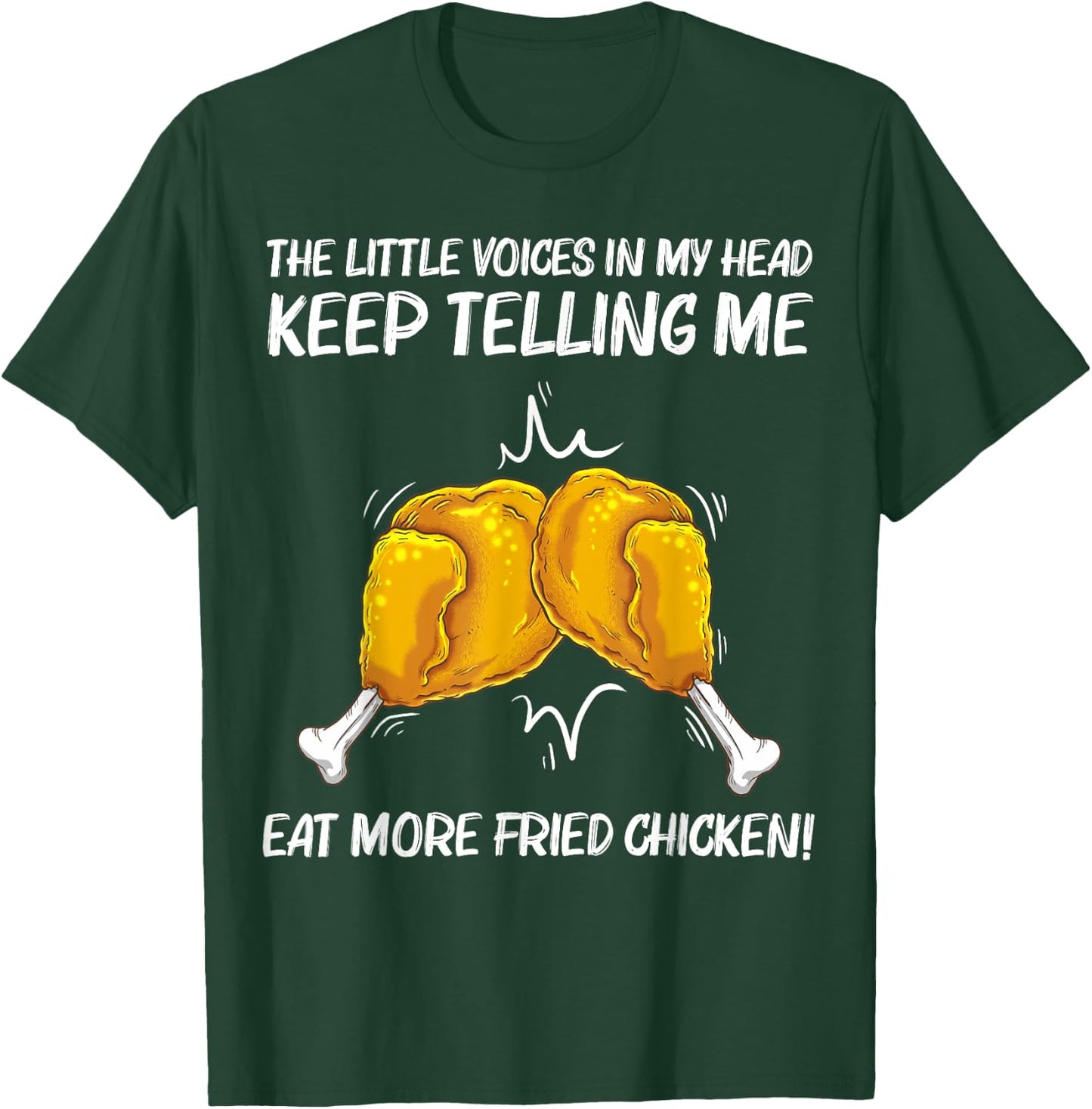 Funny Fried Chicken Gift Women Chicken Bucket Food T-Shirt - T-Shirt | Forest
