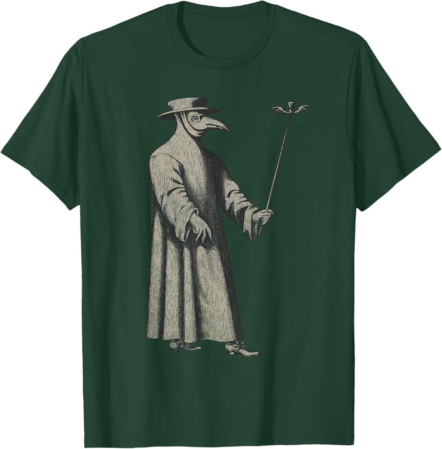 Plague Doctor Mask Medieval Steampunk Vintage Physician T-Shirt - T-Shirt | Forest