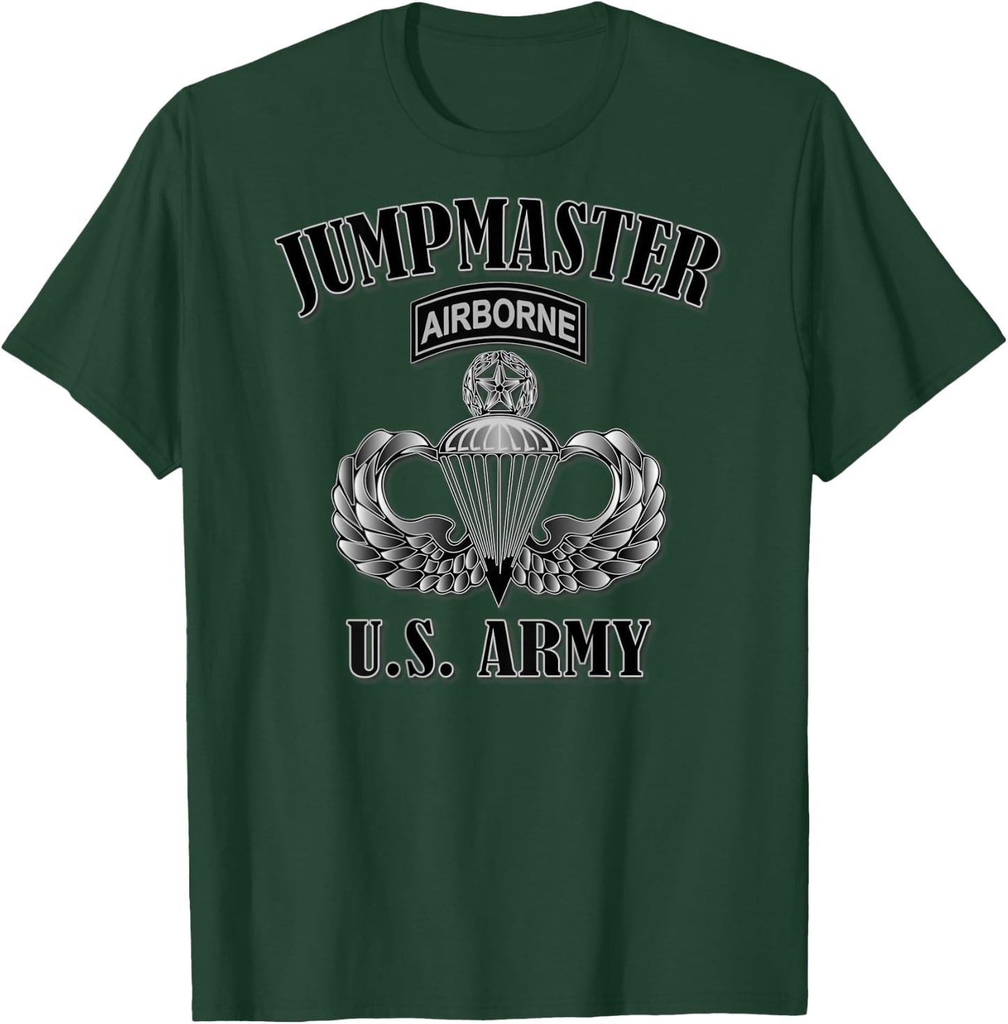 Jumpmaster- Master Jump Wings (Back Design) T-Shirt - T-Shirt | Forest