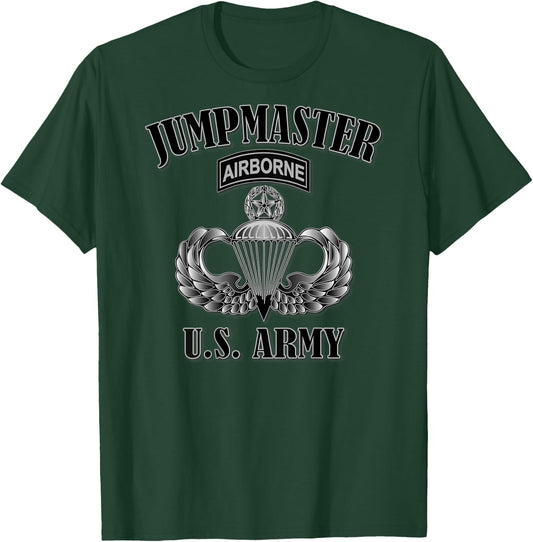 Jumpmaster- Master Jump Wings (Back Design) T-Shirt - T-Shirt | Forest