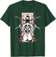 Japanese Samurai Girl and Vintage Sakura Cherry Blossom Gift T-Shirt - T-Shirt | Forest