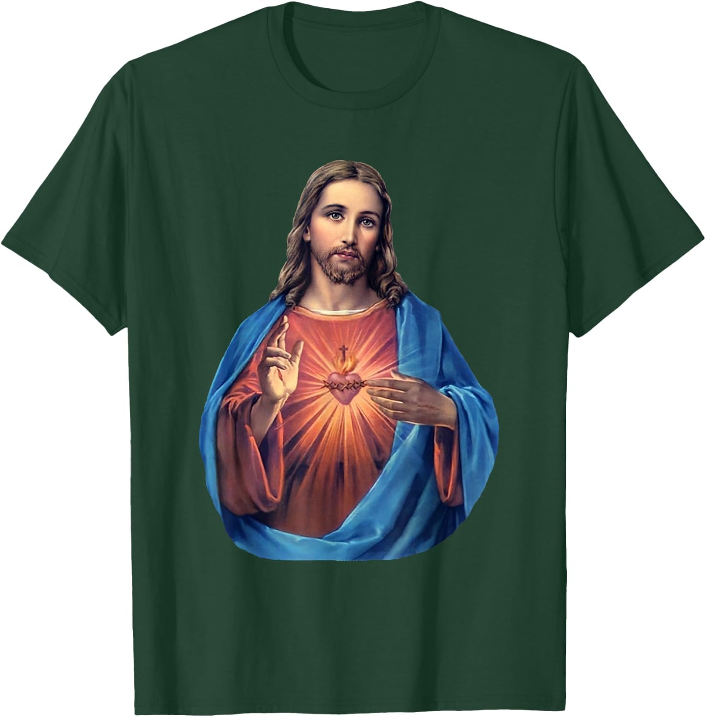 Sacred Heart Jesus T-Shirt - T-Shirt | Forest