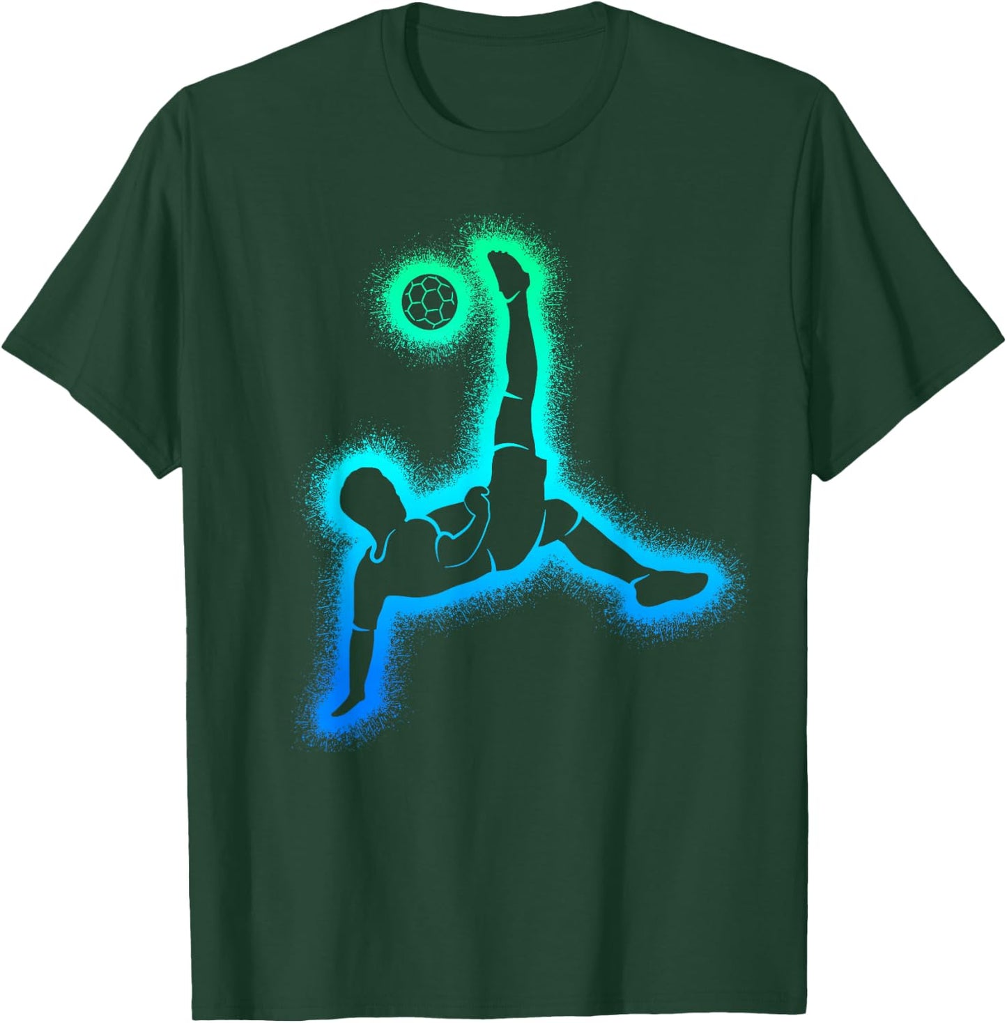 Soccer Player Game Kids Boys Men Soccer T-Shirt - T-Shirt | Forest