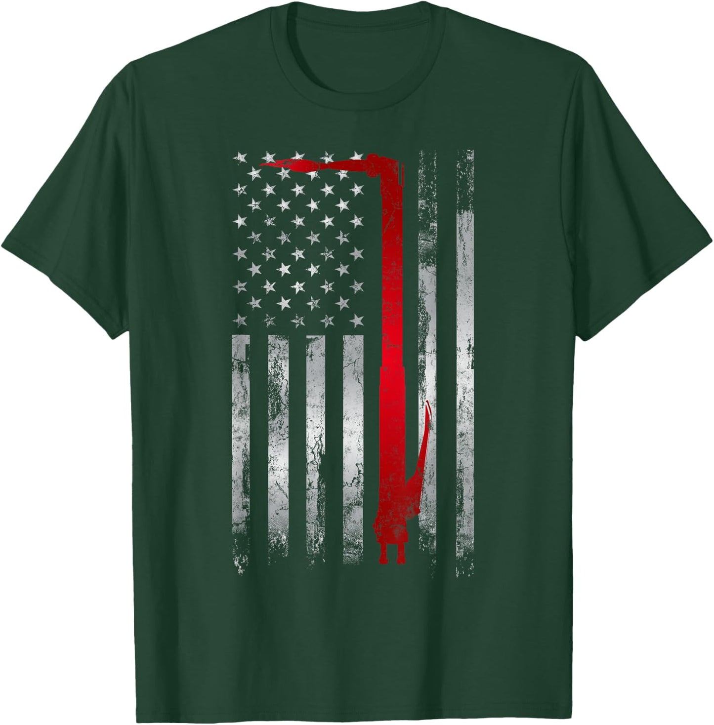 Welder Patriotic USA American Flag Welding T-Shirt - T-Shirt | Forest