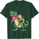 Funny Sloth Riding a T-Rex Dinosaur T-Shirt - T-Shirt | Forest