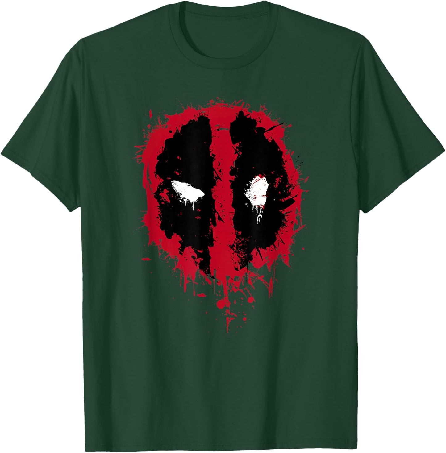Marvel Deadpool Simple Paint Splatter Logo T-Shirt - T-Shirt | Forest