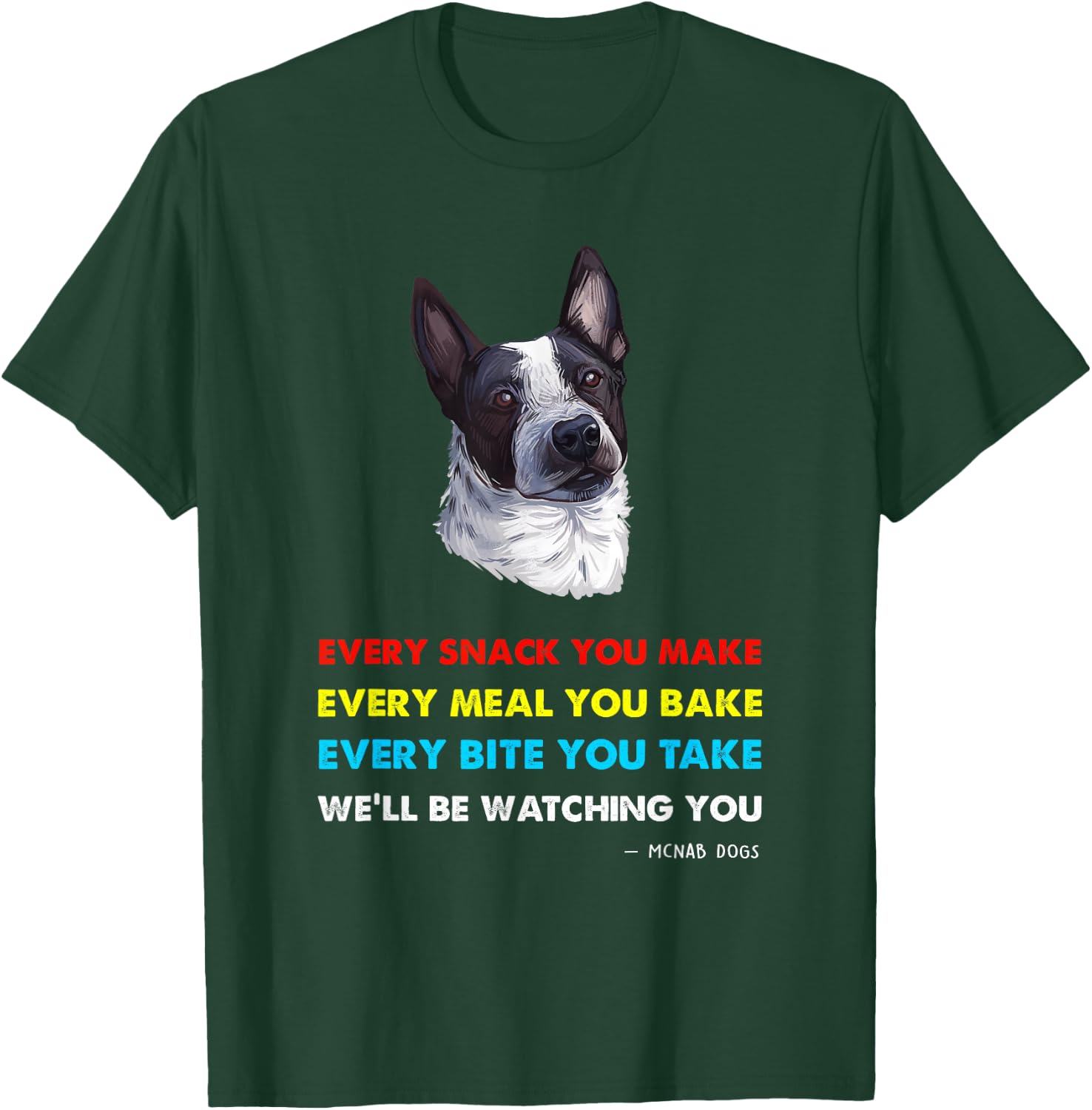McNab Dog Shirt | McNab T-Shirt - T-Shirt | Forest
