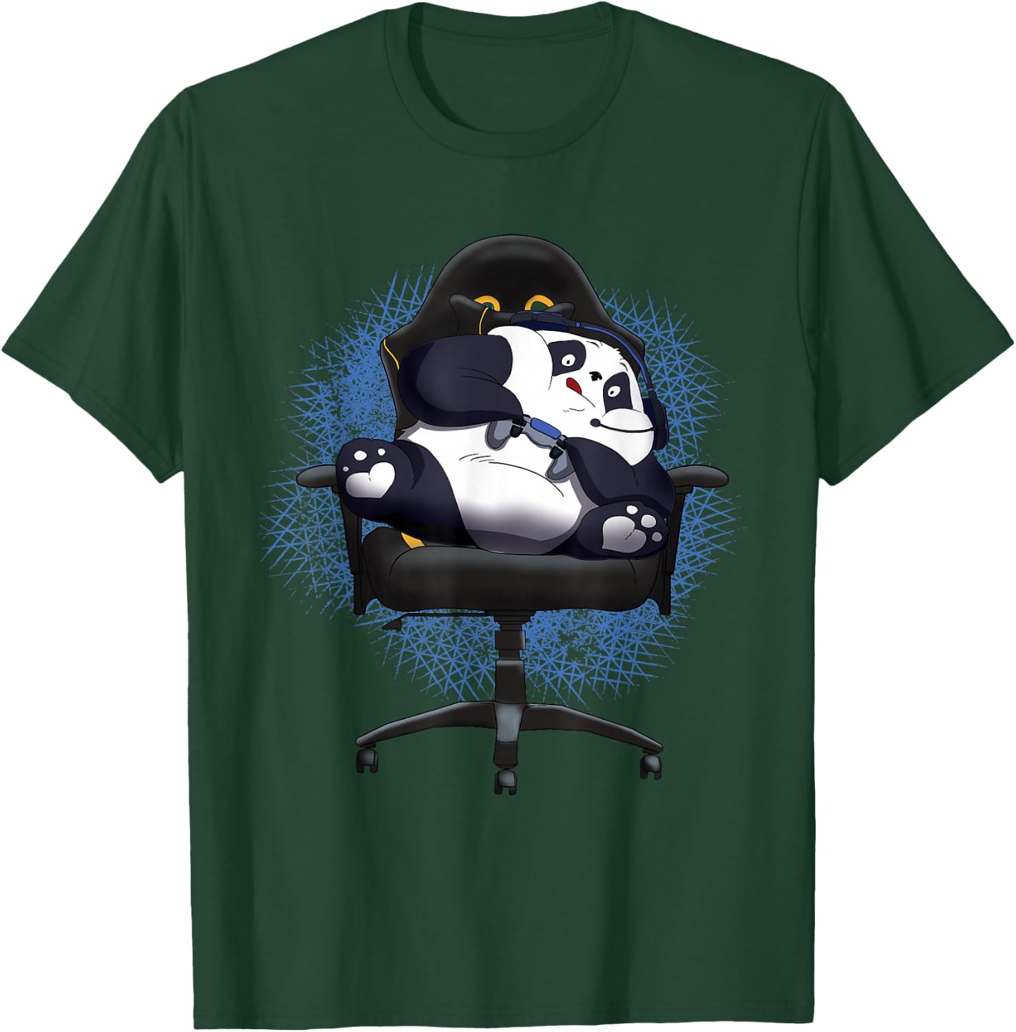 Gaming Panda Funny Gamer Video Games T-Shirt - T-Shirt | Forest