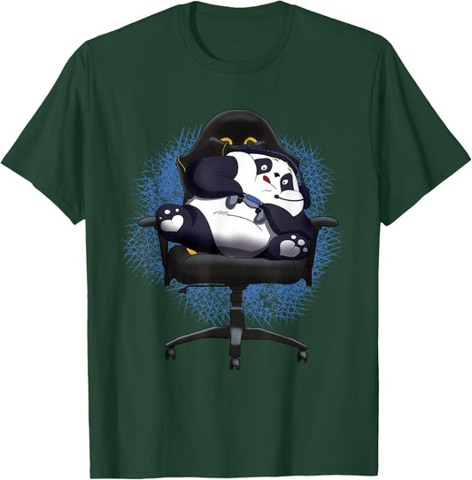 Gaming Panda Funny Gamer Video Games T-Shirt - T-Shirt | Forest