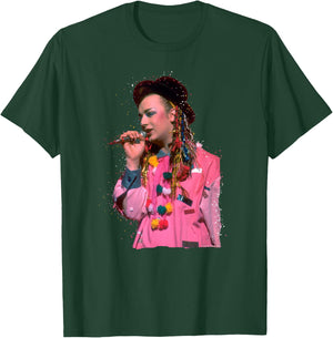 TV Times Boy George 80s Particle Effect T-Shirt - T-Shirt | Forest