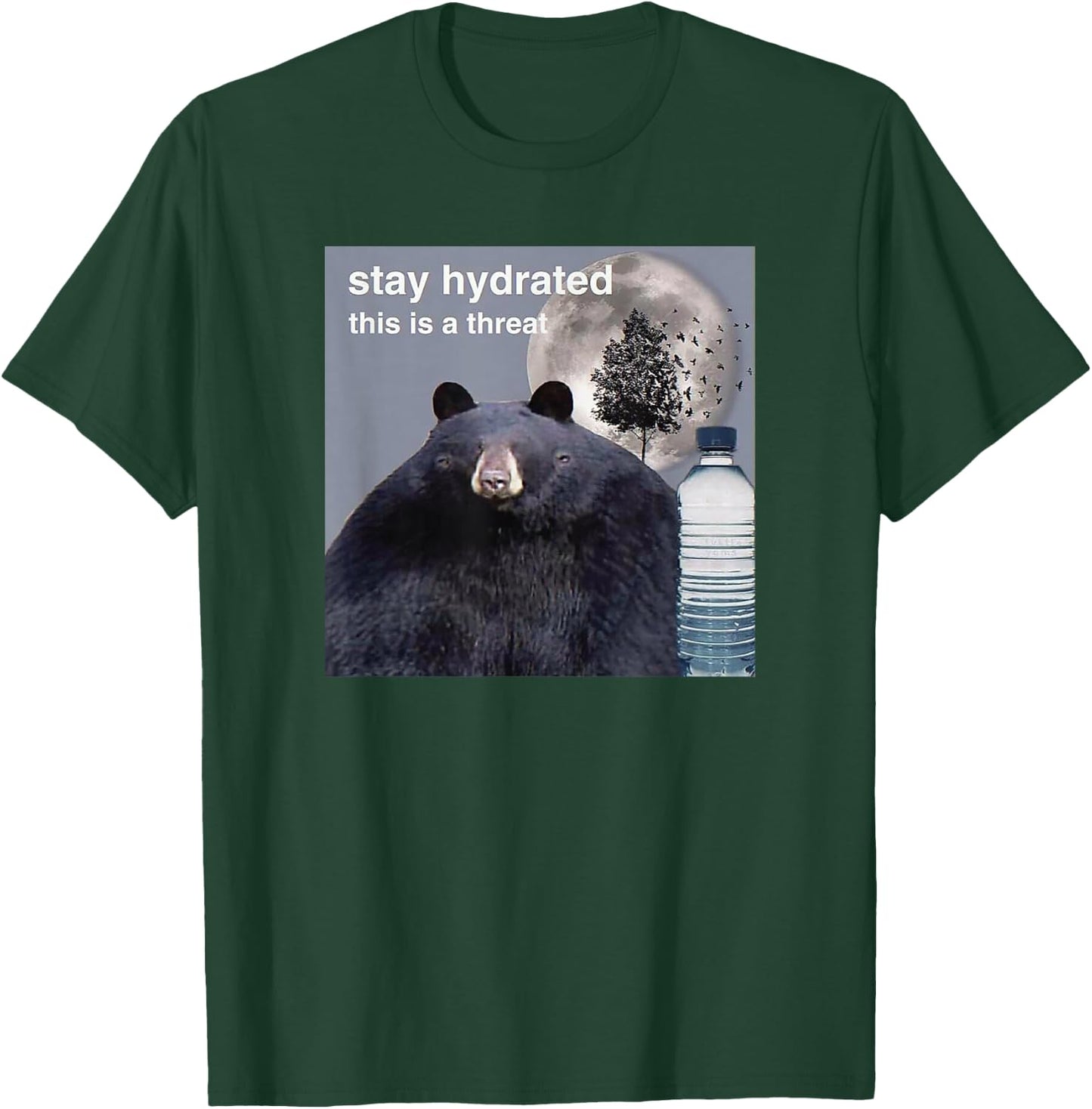 Stay Hydrated This Is A Threat Meme T-Shirt - T-Shirt | Forest