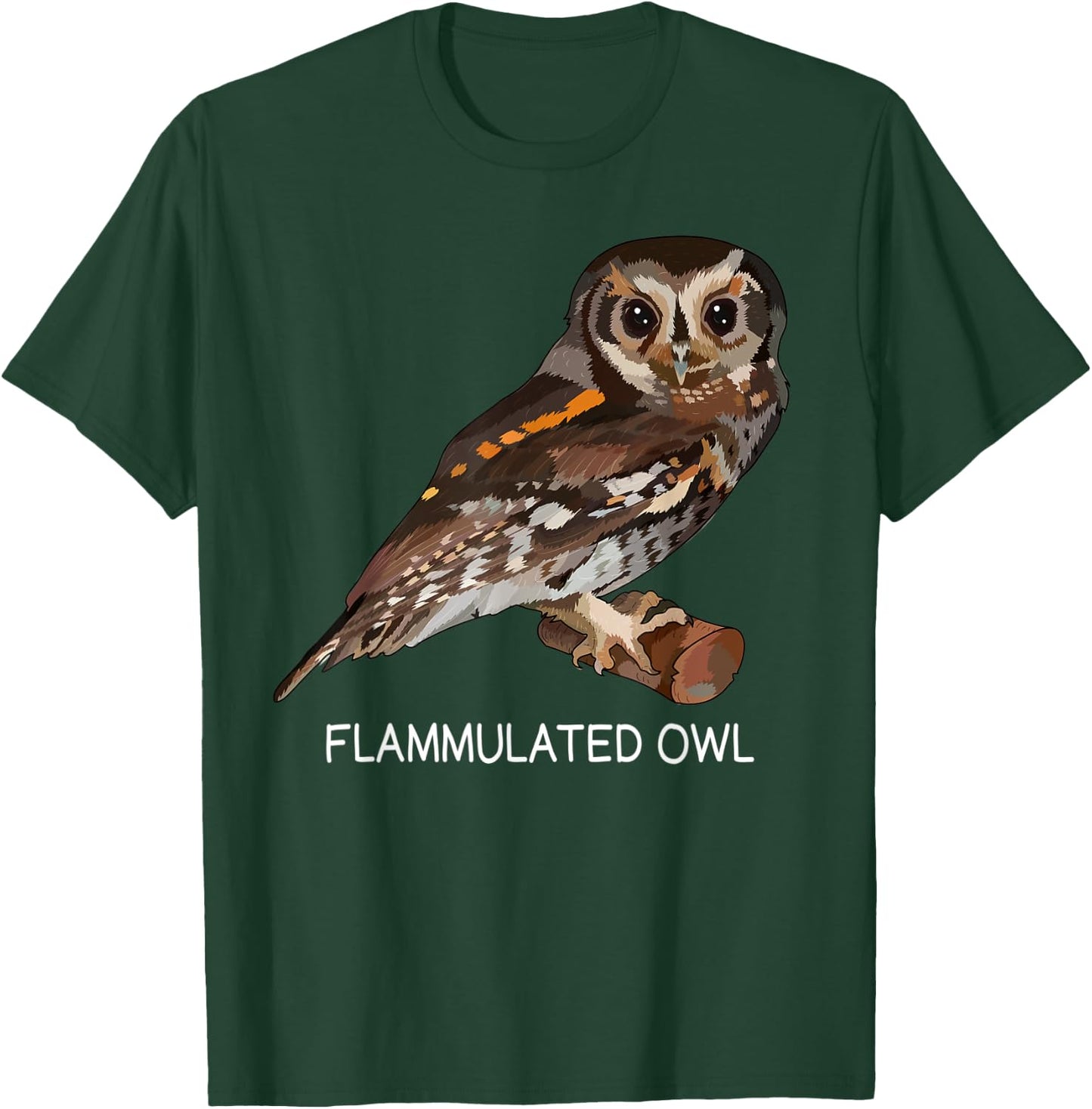 Flammulated Owl Bird Lover T-Shirt - T-Shirt | Forest