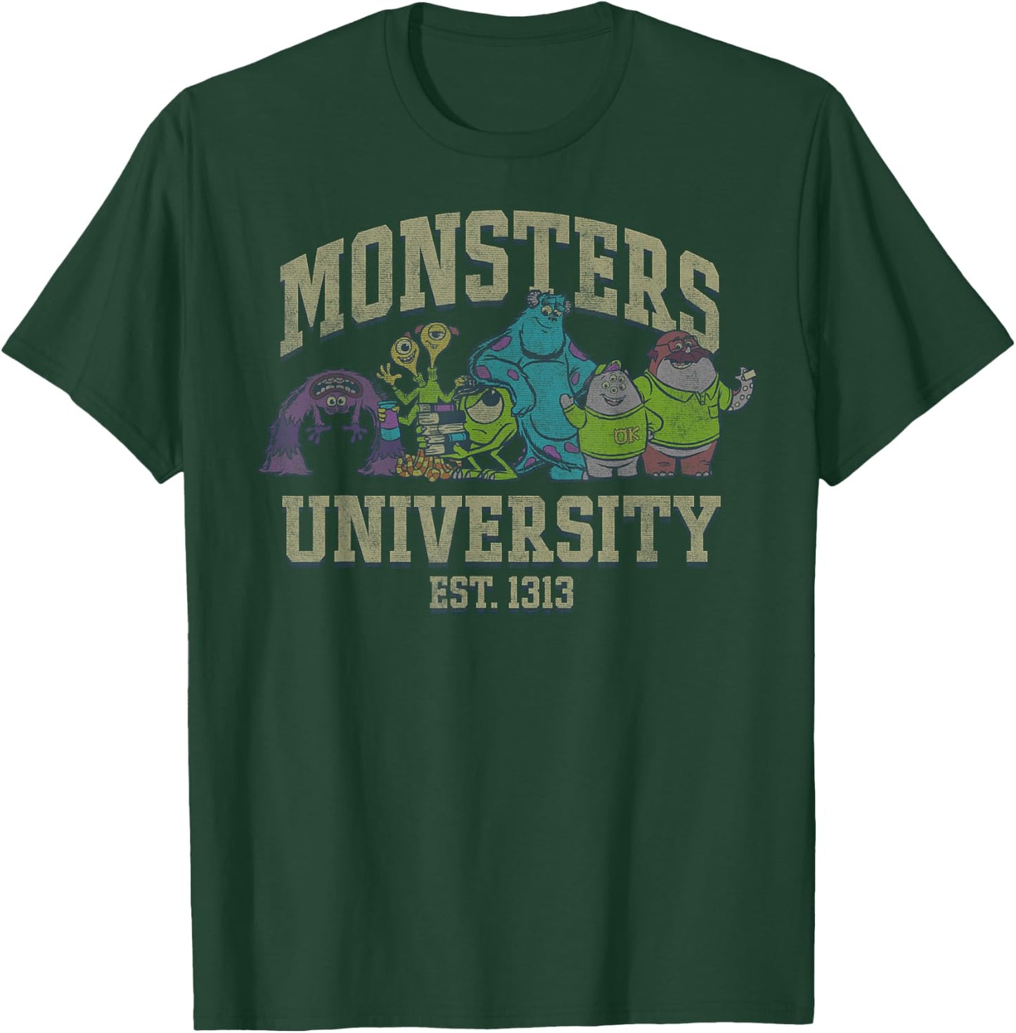 Disney Pixar Monsters University Est. 1313 Group Shot T-Shirt - T-Shirt | Forest