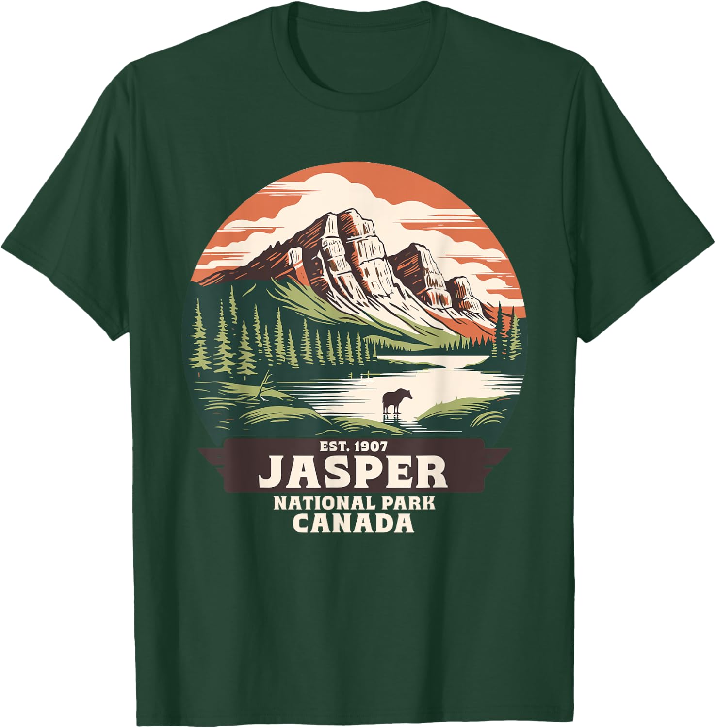 Jasper National Park, British Columbia, Canada T-Shirt - T-Shirt | Forest