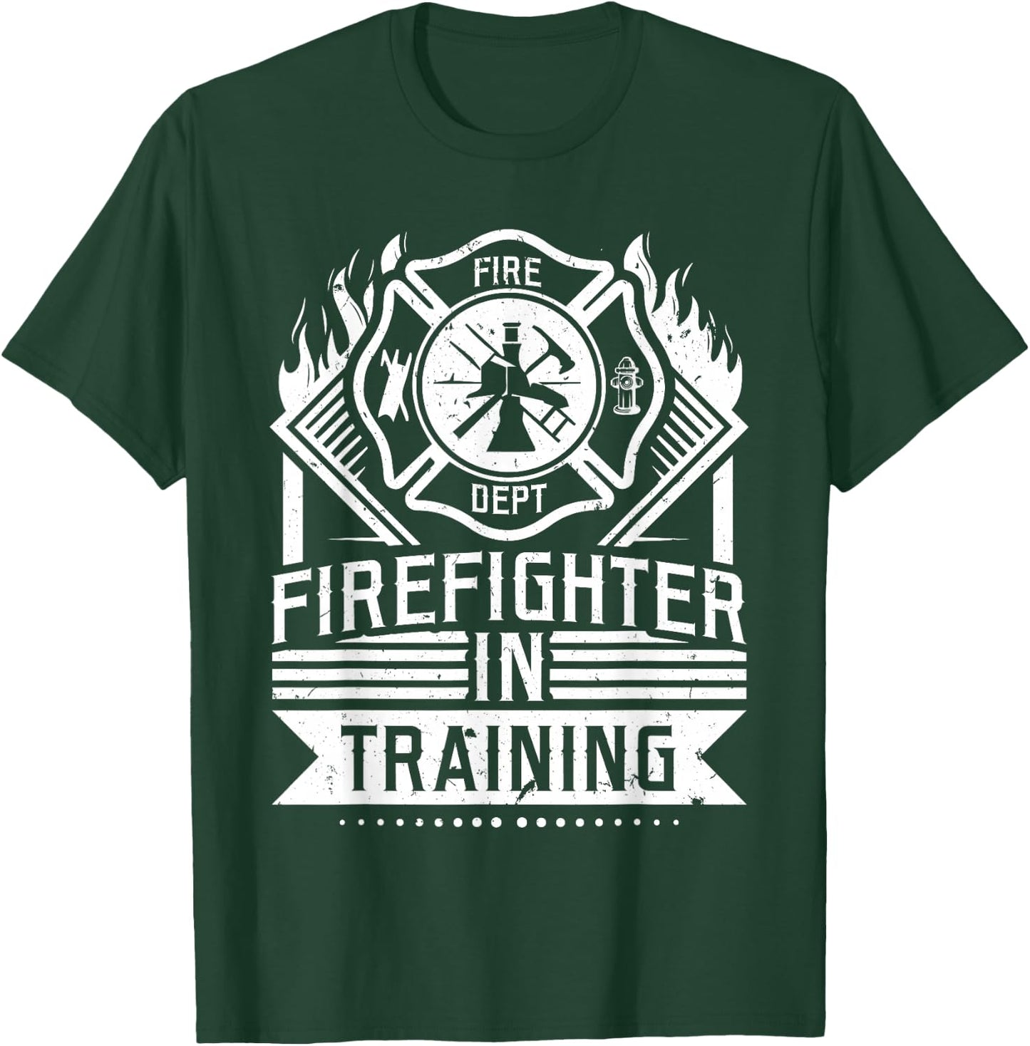 Future Firefighter In Training Firefighter Thin Red Line T-Shirt - T-Shirt | Forest