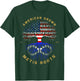 American Grown With Metis Roots Tree USA Flag Unique Gifts T-Shirt - T-Shirt | Forest