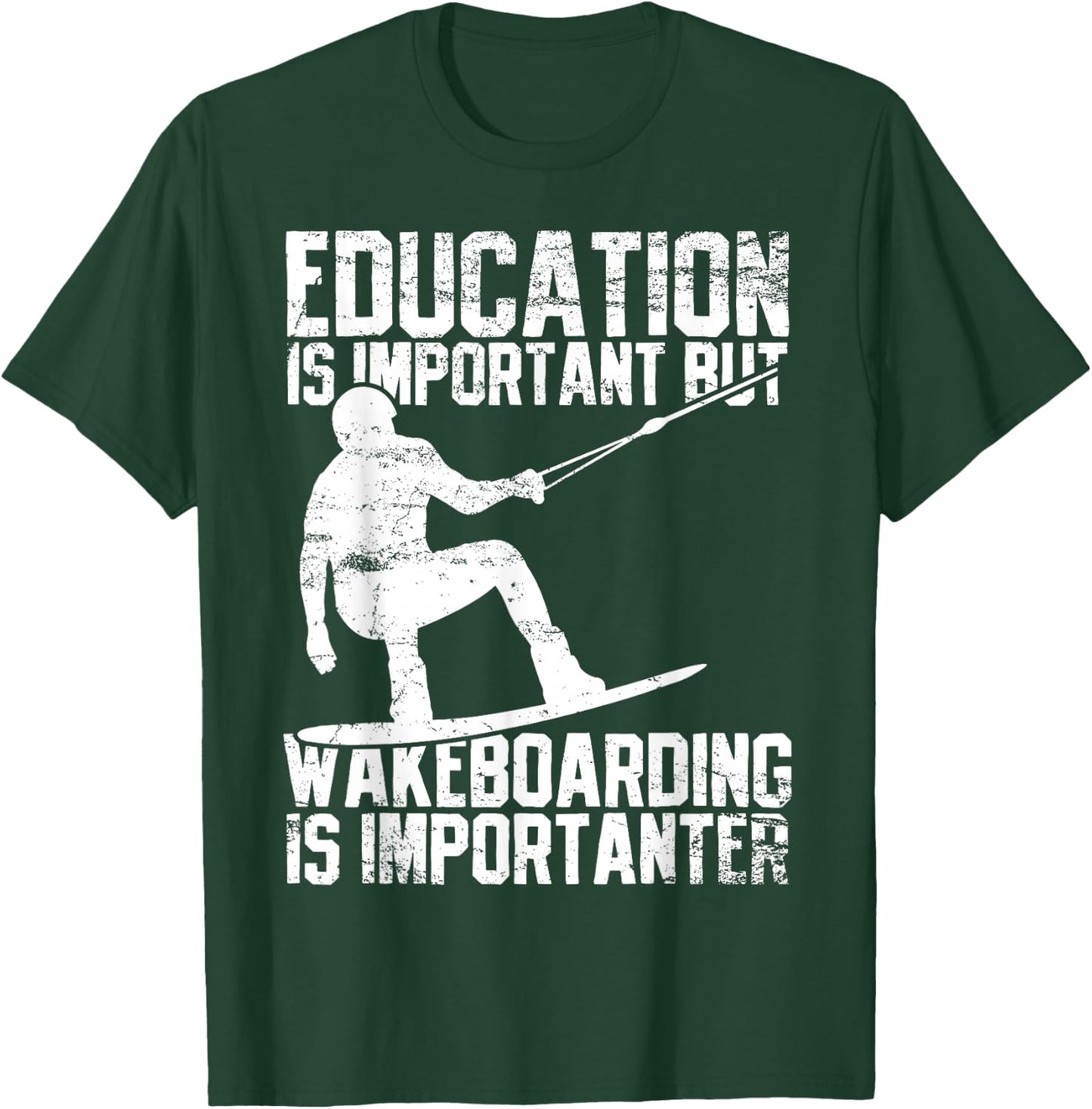 Wakeboarding Wakeboarder Wakeboard Vintage T-Shirt - T-Shirt | Forest