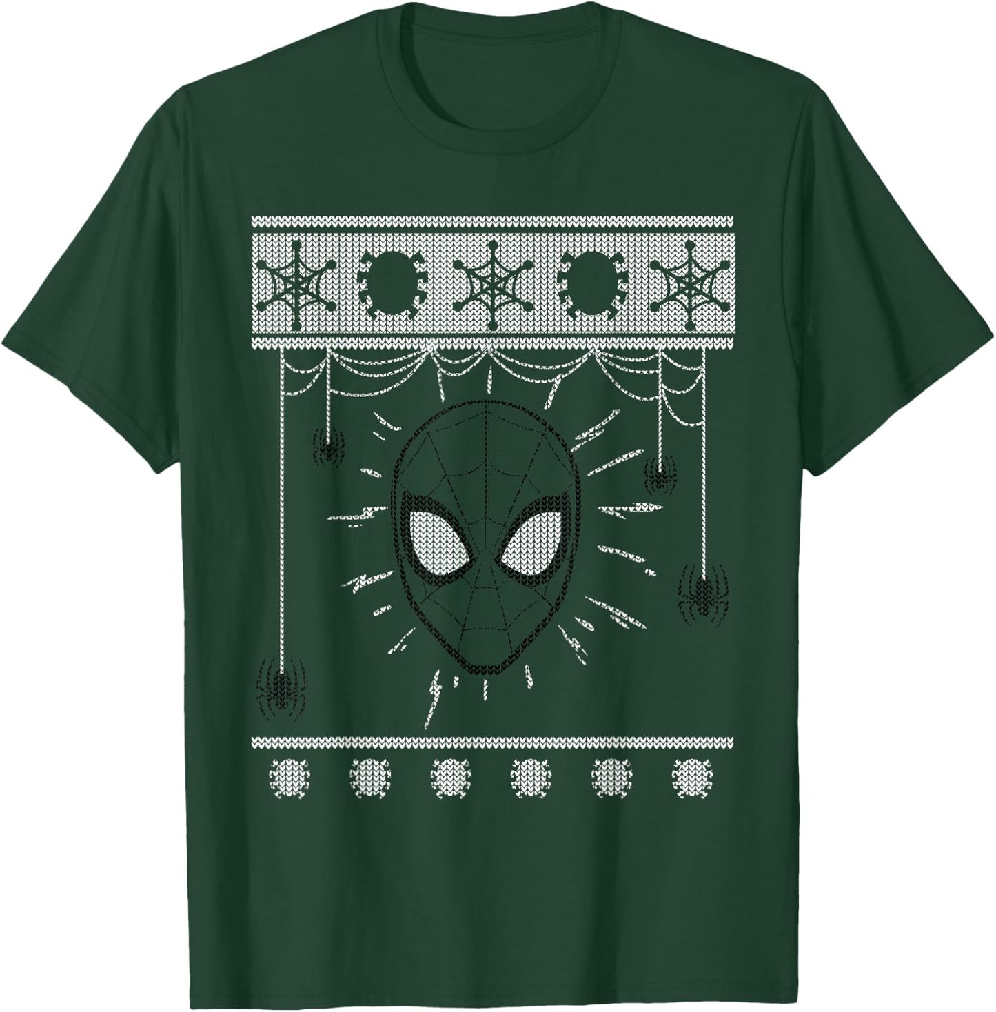 Marvel Spider-Man Spidey Sweater Holiday T-Shirt - T-Shirt | Forest
