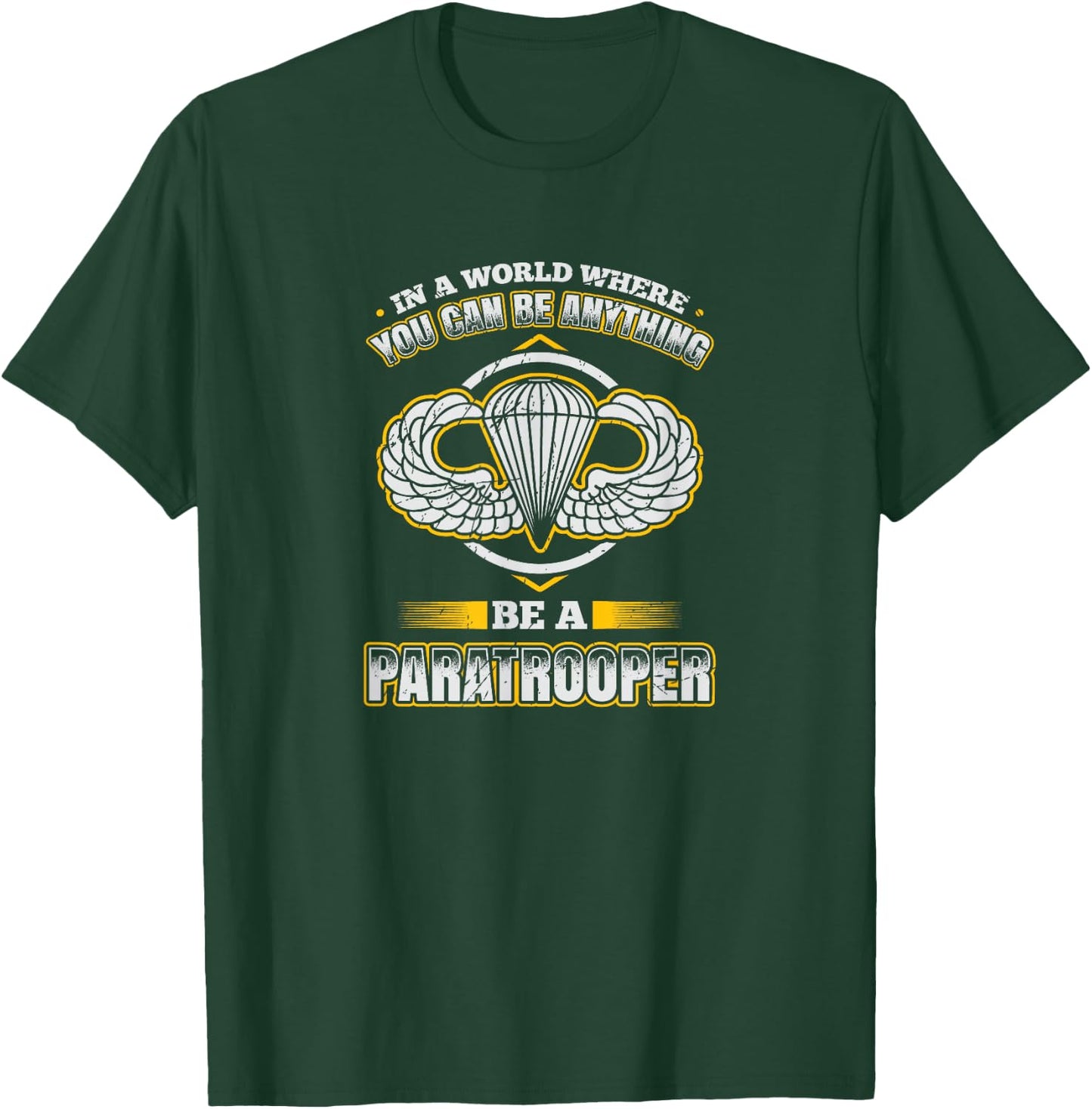 82nd Airborne | Military Jump Wings Paratrooper T-Shirt - T-Shirt | Forest