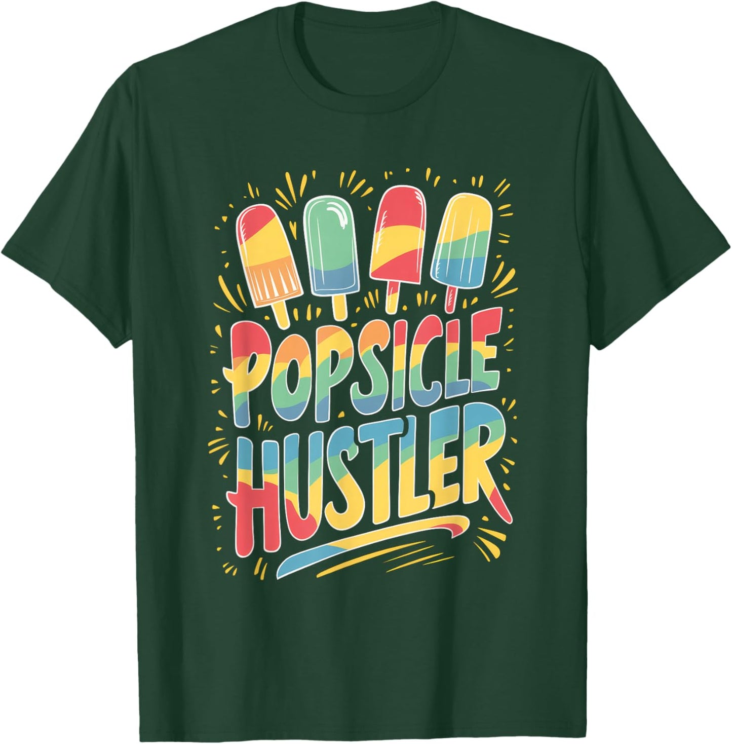Hustler - Popsicle Print Shirt T-Shirt - T-Shirt | Forest
