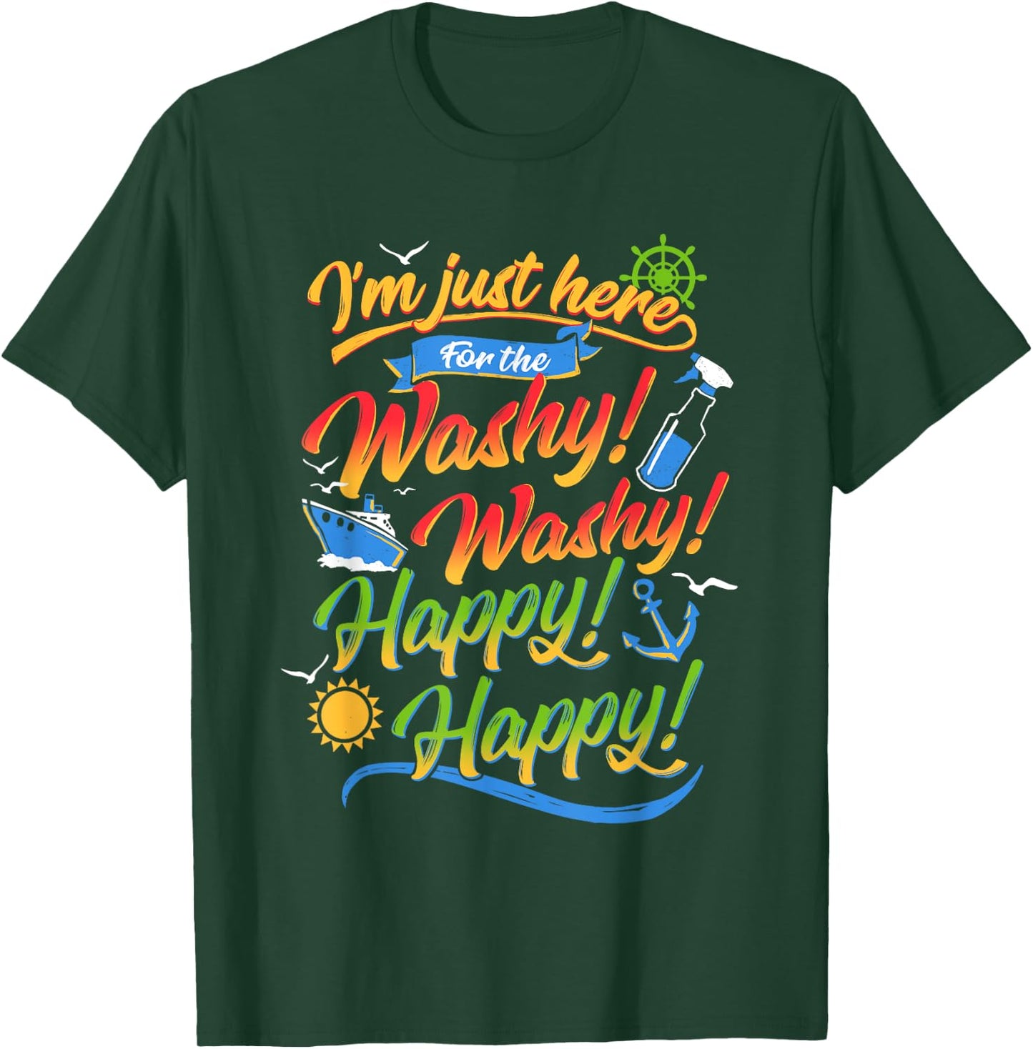 Washy Funny Family Cruise Ship Vacation Cruising 2020 Trip T-Shirt - T-Shirt | Forest