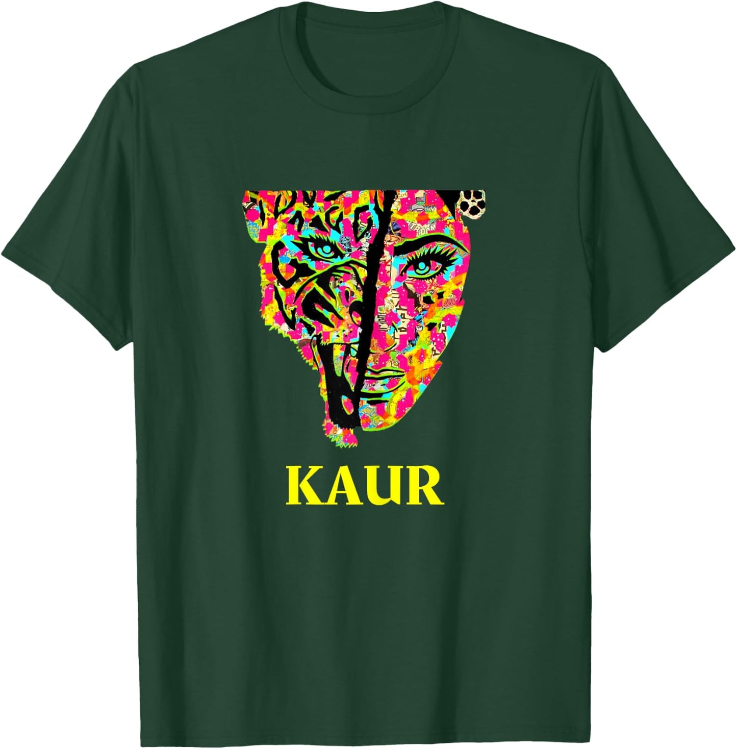 Kaur Sherni Lion - Sardarni, Sikh Punjabi, Woman Empowerment T-Shirt - T-Shirt | Forest