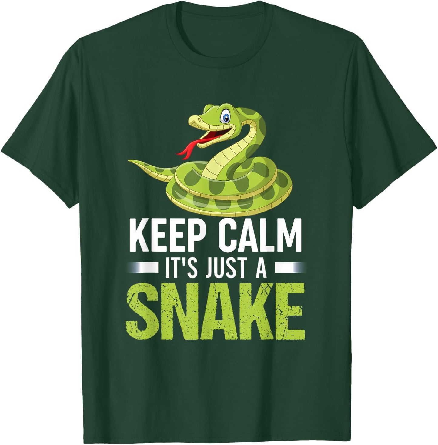 Snake Lover Shirt Keep Calm It's Just A Snake T-Shirt - T-Shirt | Forest