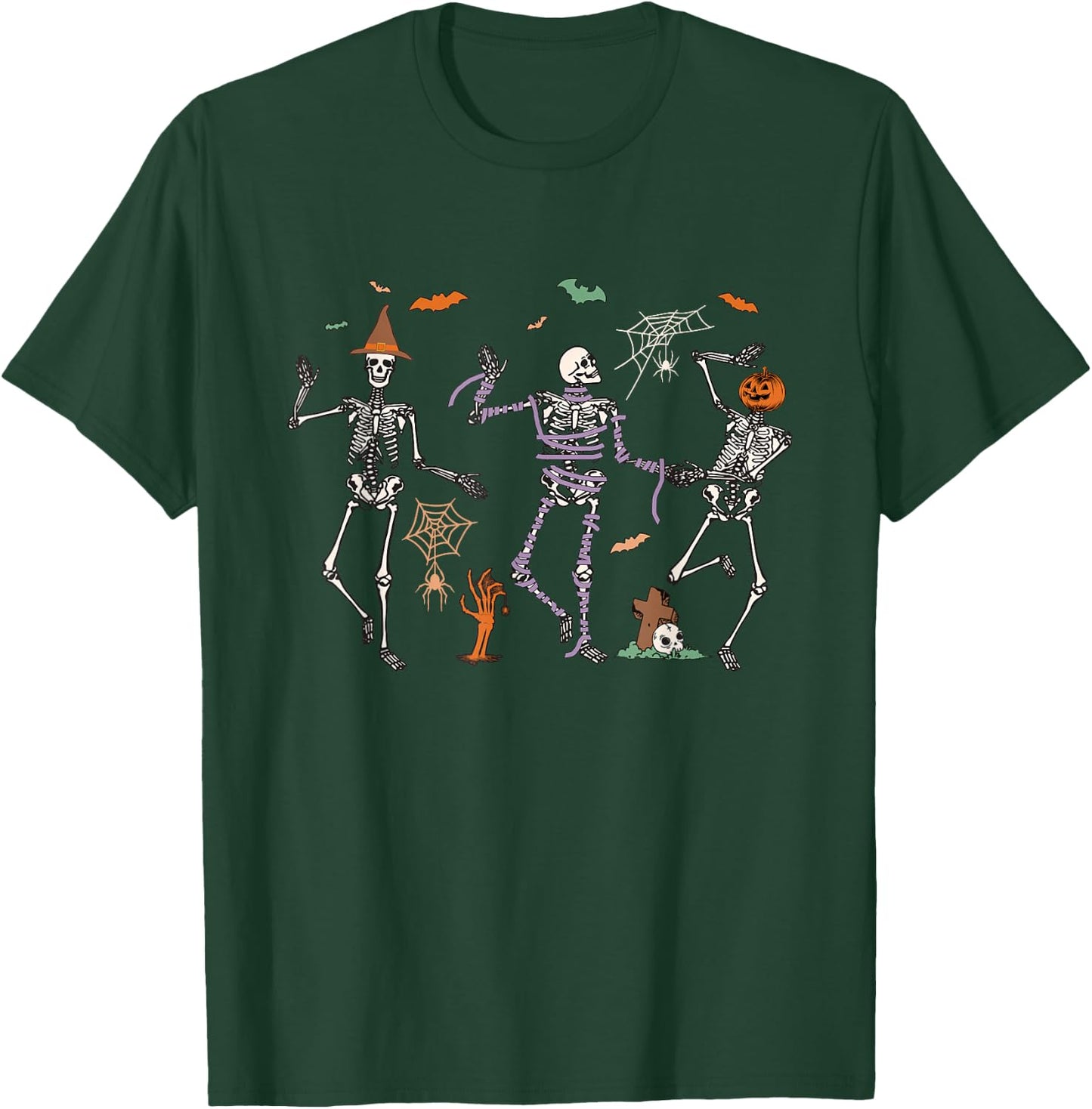 Dancing Skeletons Dance Challenge Halloween T-Shirt - T-Shirt | Forest