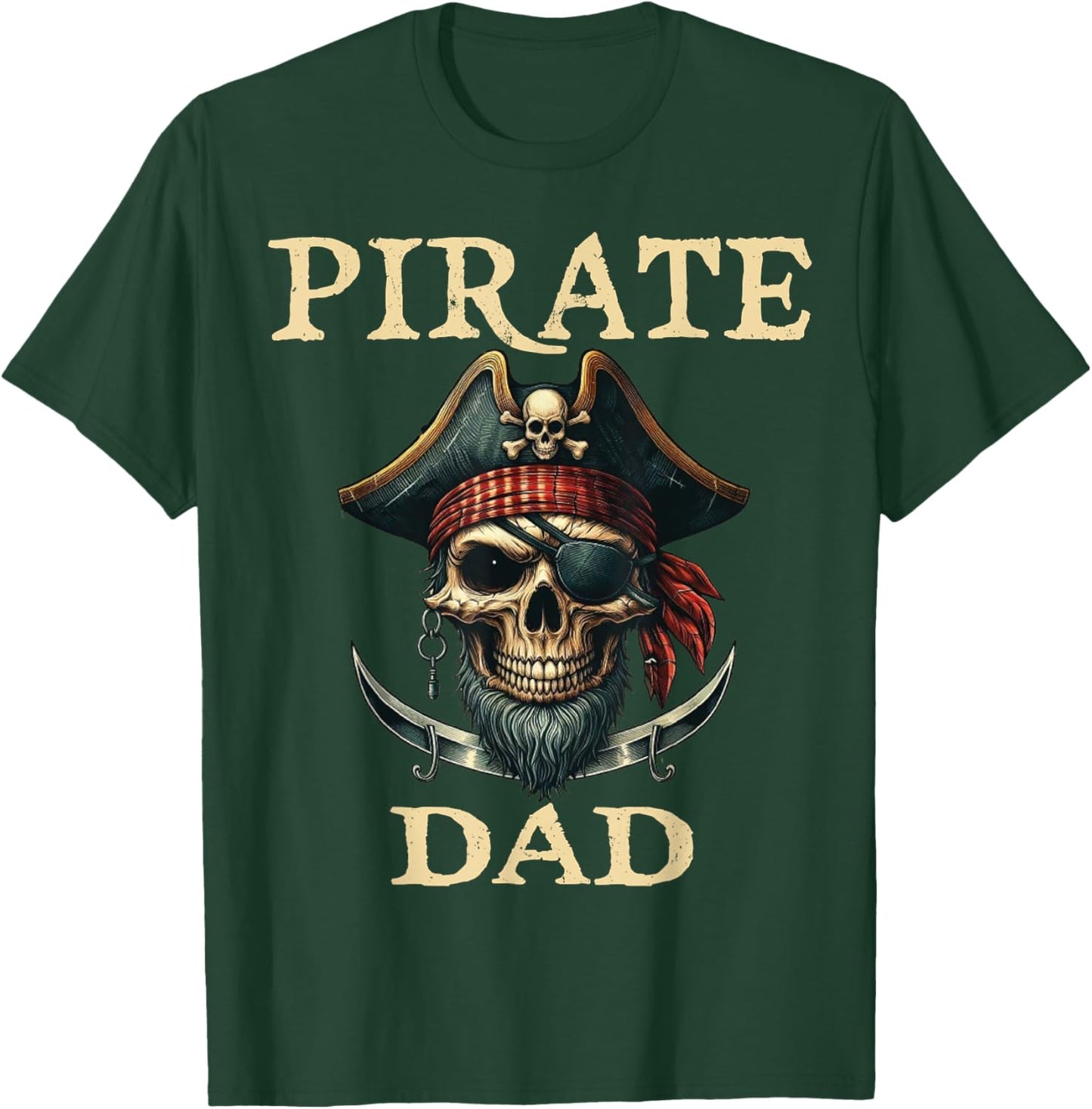Pirate Dad Funny Halloween Costume Pirate Family Matching T-Shirt - T-Shirt | Forest