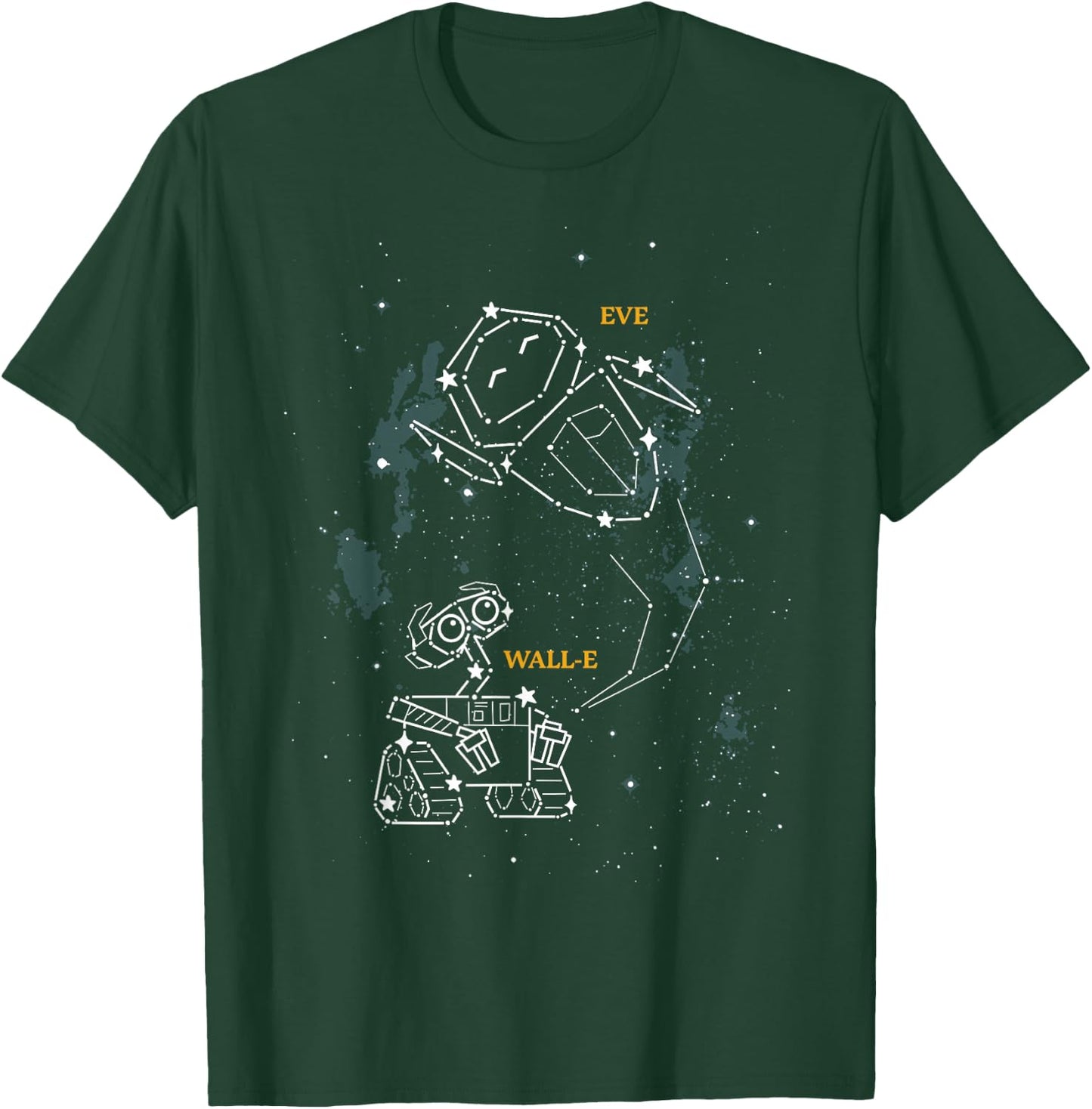 Disney Pixar Wall-E & Eve Constellations Small T-Shirt - T-Shirt | Forest