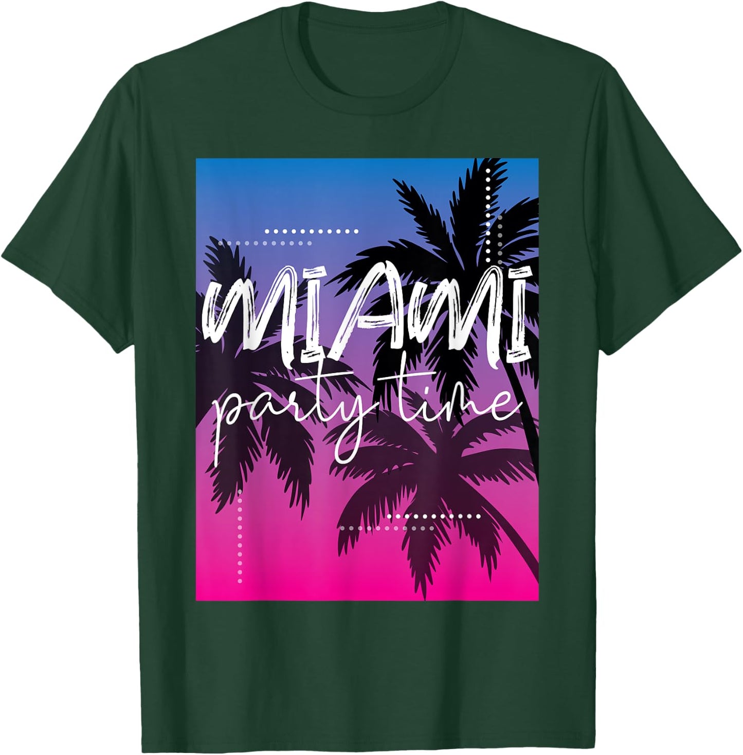 Cool Miami Beach Shirts, I Love Miami Florida, Miami Outfit T-Shirt - T-Shirt | Forest
