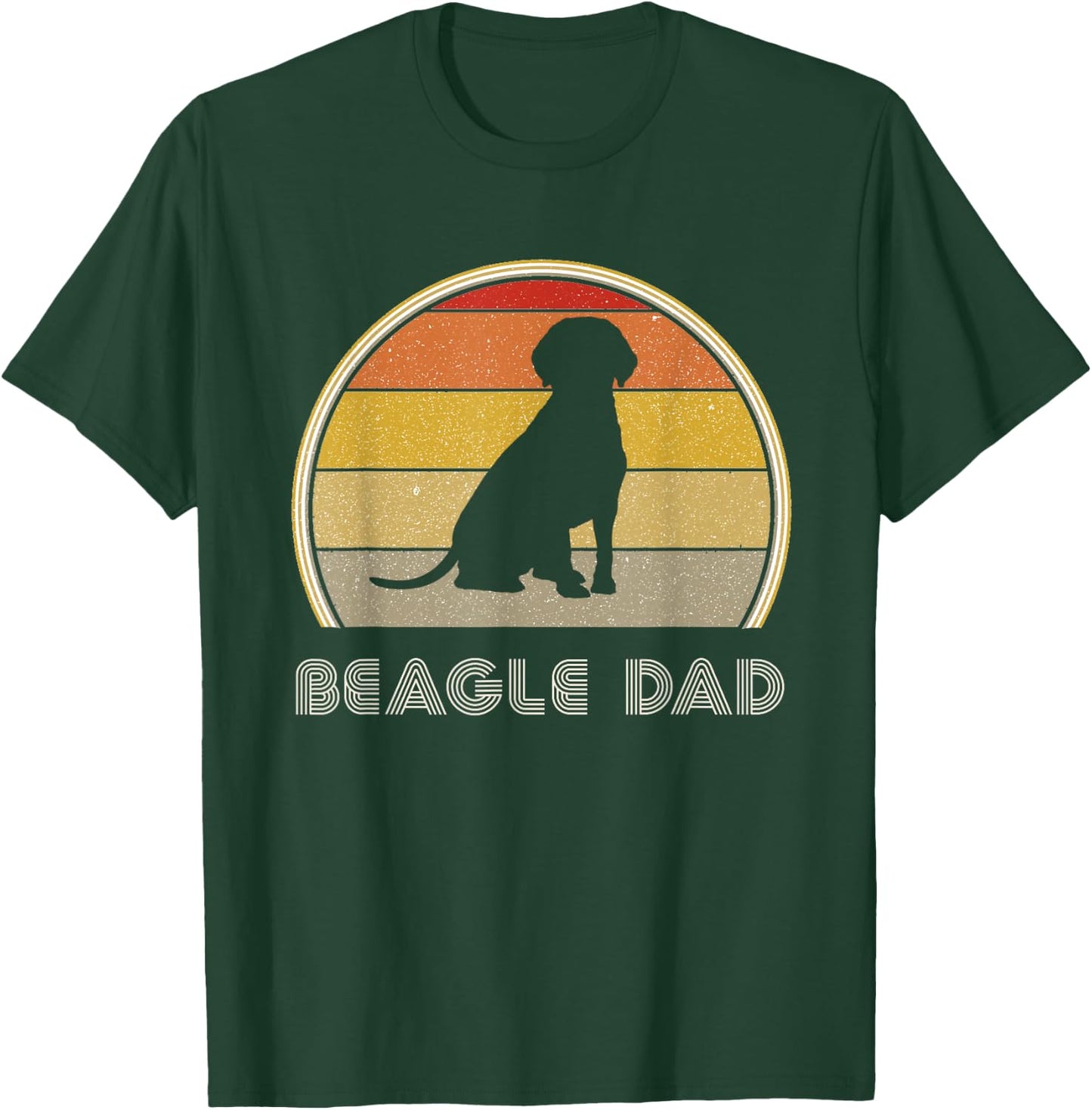 Beagle Dad Retro Beagle Lover Love My Beagle Owner T-Shirt - T-Shirt | Forest