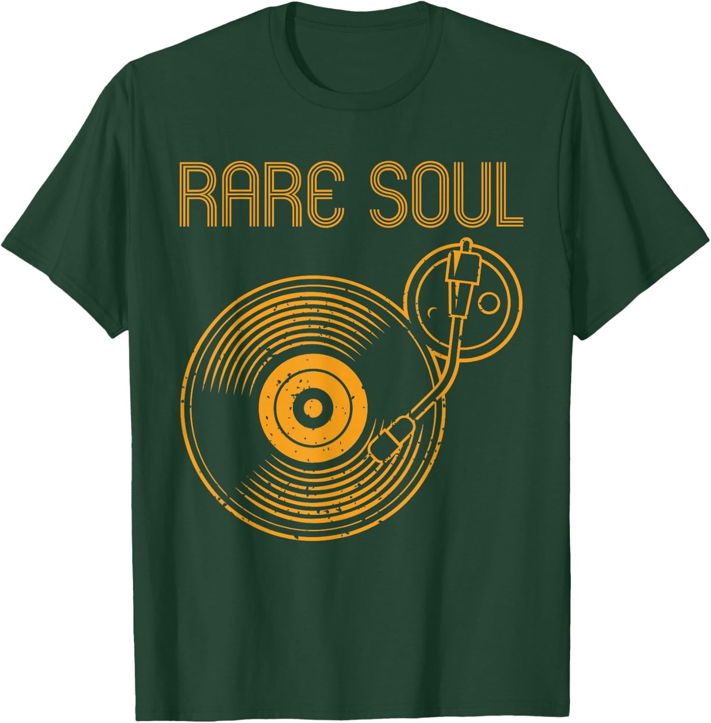 Classic Rare Soul Music Vintage Style DJ Turntable Gift T-Shirt - T-Shirt | Forest
