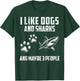 I like dogs and sharks and maybe 3 people T-Shirt - T-Shirt | Forest