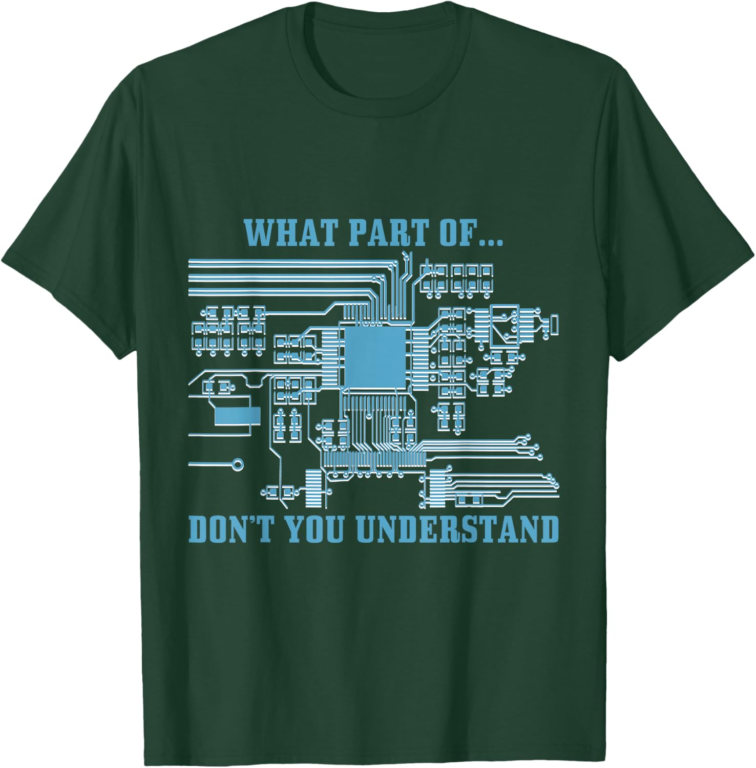 Funny Engineering Designs & Women What Part Of Don't You Understand Engineering Electrical Modern Casual Letter Print Black Small T-Shirt - T-Shirt | Forest