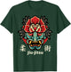 Japanese Demon Oni Mask, Kabuki Jiu-Jitsu Kanji T-Shirt - T-Shirt | Forest