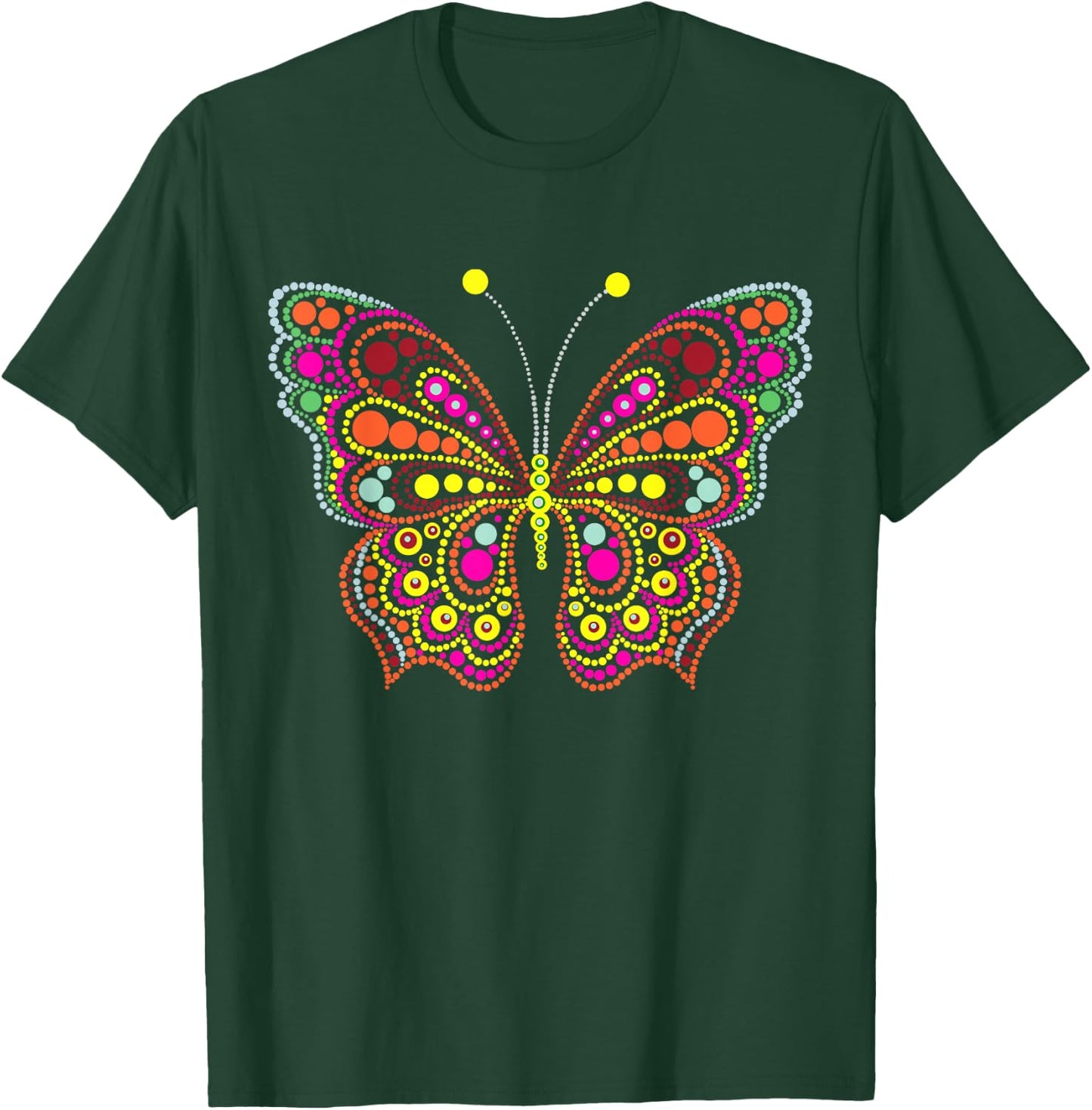 Dot Day Shirts For Girls Women Kids Polka Dot Cute Butterfly T-Shirt - T-Shirt | Forest