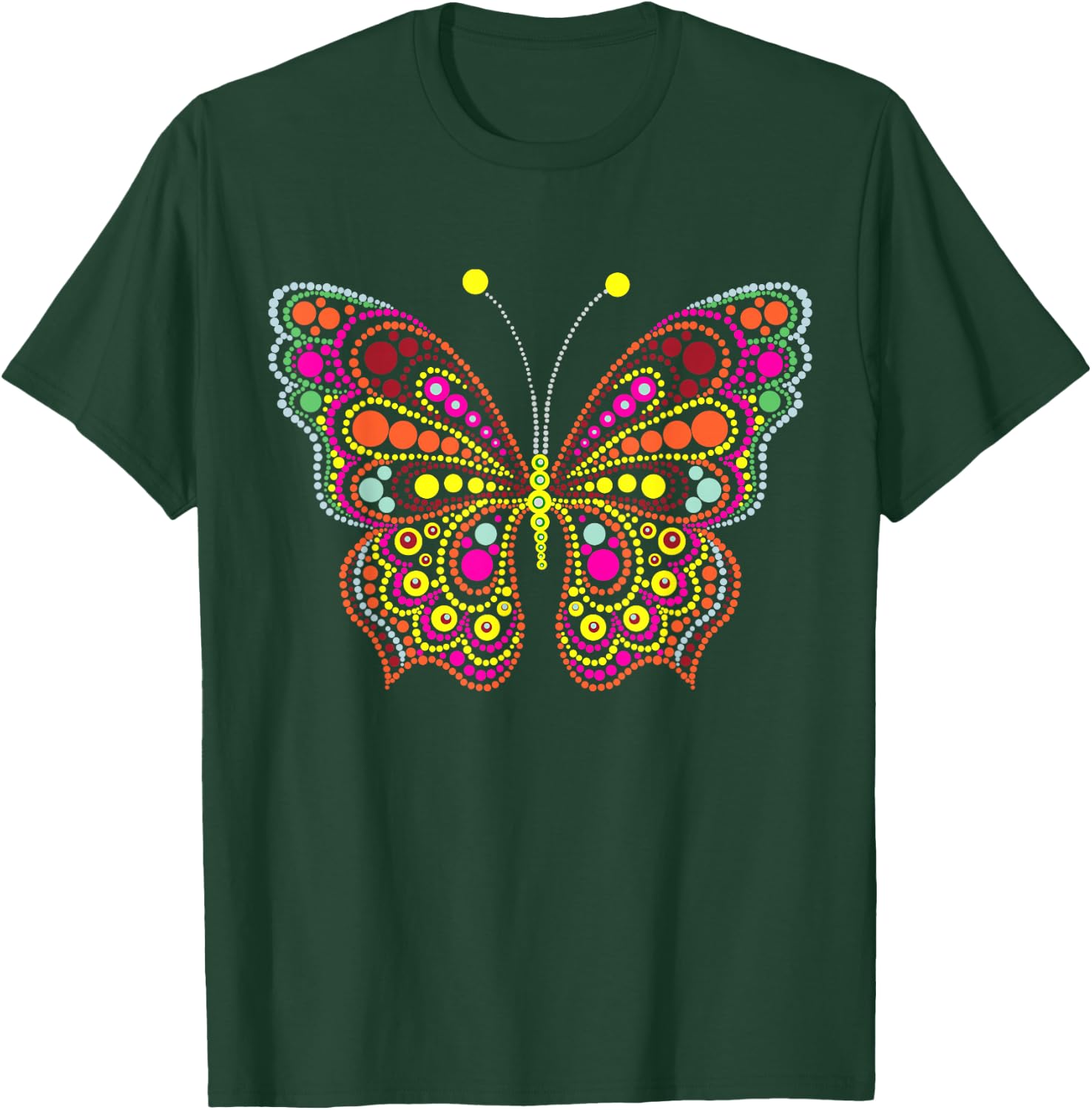 Dot Day Shirts For Girls Women Kids Polka Dot Cute Butterfly T-Shirt - T-Shirt | Forest